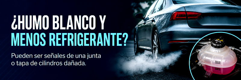 Consejo sobre humo blanco y pérdida de refrigerante